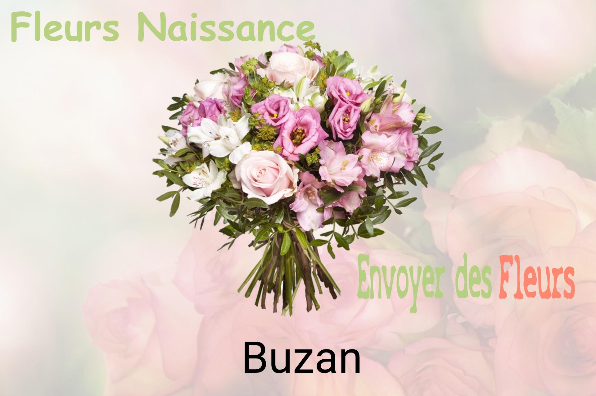 Bouquet de fleurs de naissance livré à Buzan